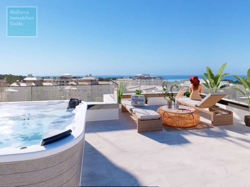 Wohnung mit Dachterrasse, Whirlpool optional