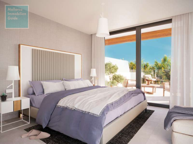 Drittes Schlafzimmer mit Terrasse