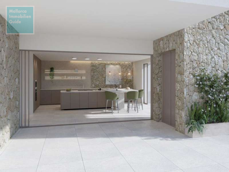 Terrasse, Blickrichtung Küche