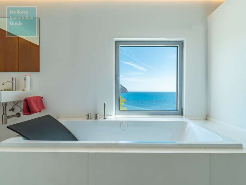 Meerblick von der Badewanne