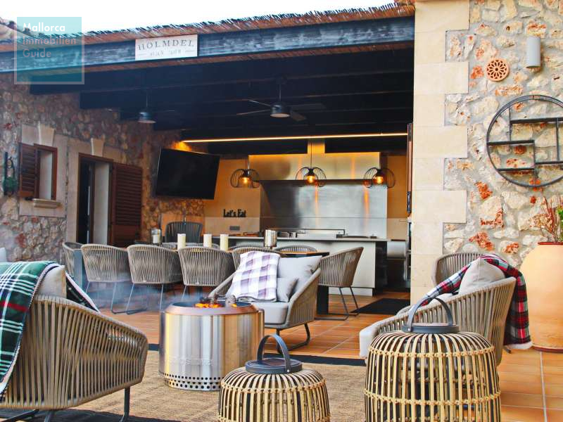 Sommerküche und Lounge