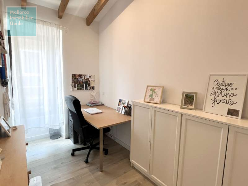 Kleine Schlafzimmer als Büro genutzt