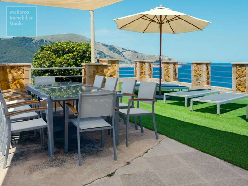 Aussenterrasse direkt am Meer