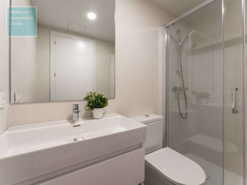 Bad mit Dusche im EG