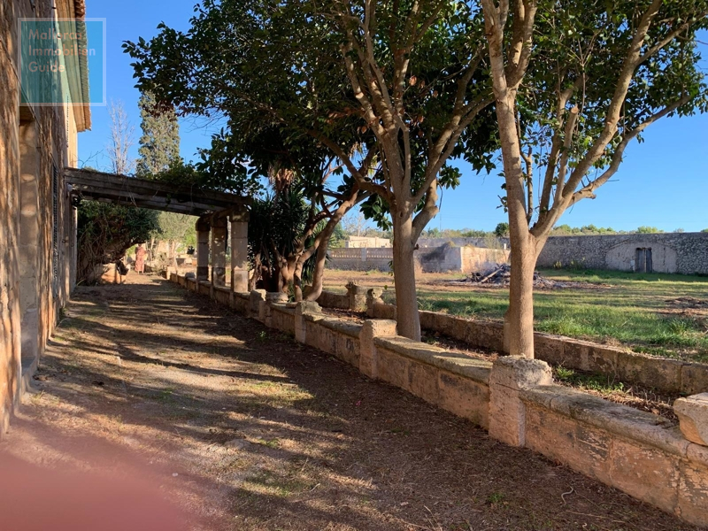 Terrassenfläche der Finca bei Manacor